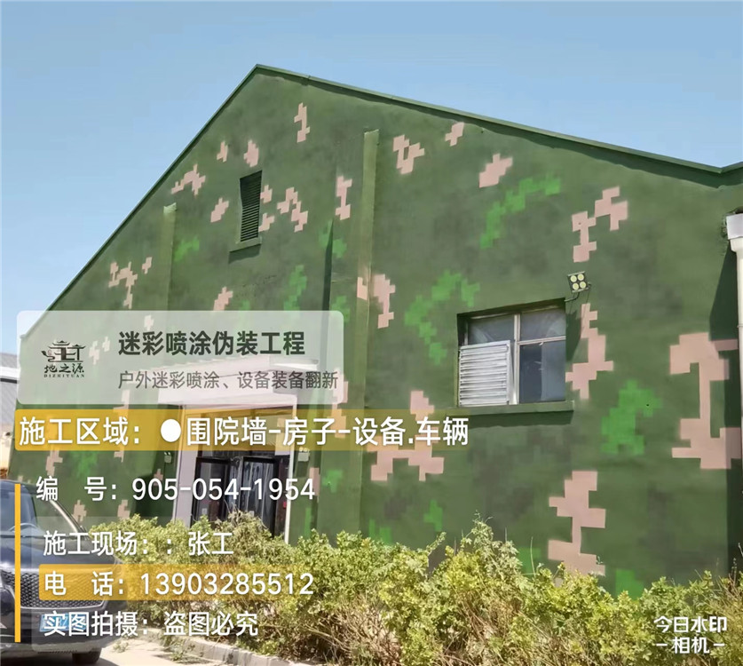 青海外墙数码迷彩漆施工报价清单(100㎡标准墙面测算)